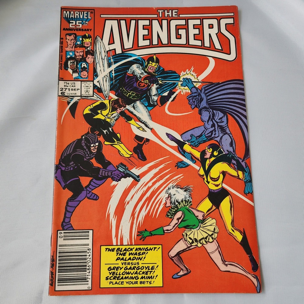 The Avengers Comic Book #271 Marvel 25th Anniversary Sep FN News Stand Edition